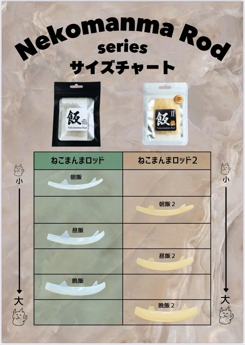 Nekomanma Rod 1 - 3 sizes